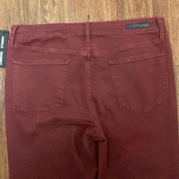 Articles of Society Jeans Sarah Skinny Ankle Burgundy NWT - Picture 8 of 15